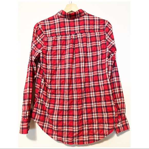 Lightweight Plaid Button Down Shirt, Size S - Picture 2 of 3